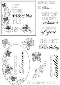 Butterfly Dreams Elements Clear Stamp Set CEC713 John Lockwood