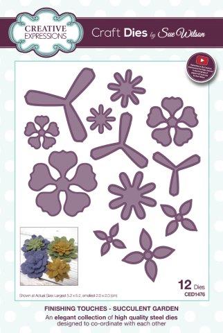 Succulent Garden Dies Finishing Touches Collection Sue Wilson Creative Expressions CED1476