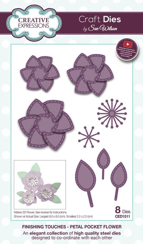 Petal Pocket Flower Finishing Touches Collection By Creative Expressions CED1511