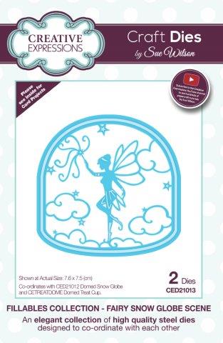 Fairy Snow Globe Scene Fillables Collection Dies Sue Wilson Creative Expressions CED21013
