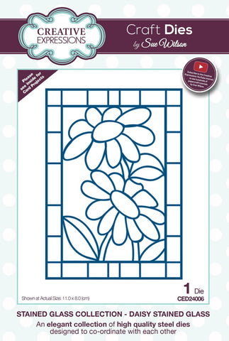 Daisy Stained Glass Stained Glass Collection Die By Sue Wilson Creative Expressions CED24006