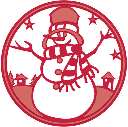 Snowman Snow Globe Scene Festive Collection Craft Dies by Sue Wilson Creative Expressions CED3081