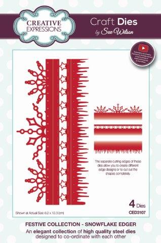 Snowflake Edger Dies Festive Collection by Sue Wilson Creative Expressions CED3107