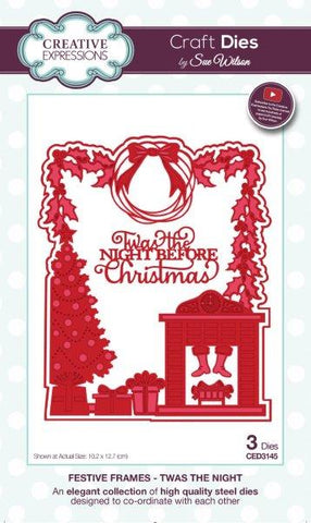 Twas The Night Creative Expressions Sue Wilson Cutting Die CED3145