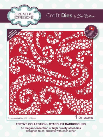 Stardust Background Creative Expressions Craft Dies by Sue Wilson CED3190