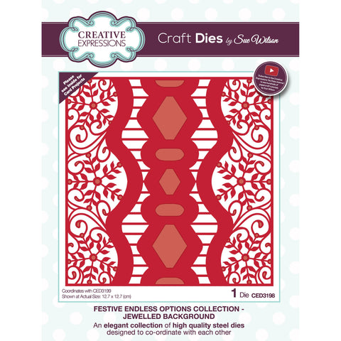 Jewelled Background Festive Endless Options Collection by Sue Wilson Creative Expressions CED3198