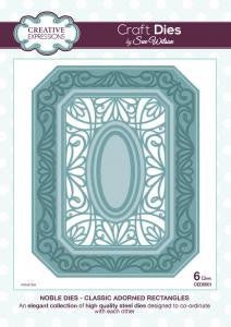 Classic Adorned Rectangles Noble Dies Craft Dies by Sue Wilson Creative Expressions CED5501