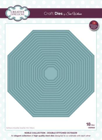 Double Stitched Octagon Noble Collection By Sue Wilson Creative Expressions CED5522