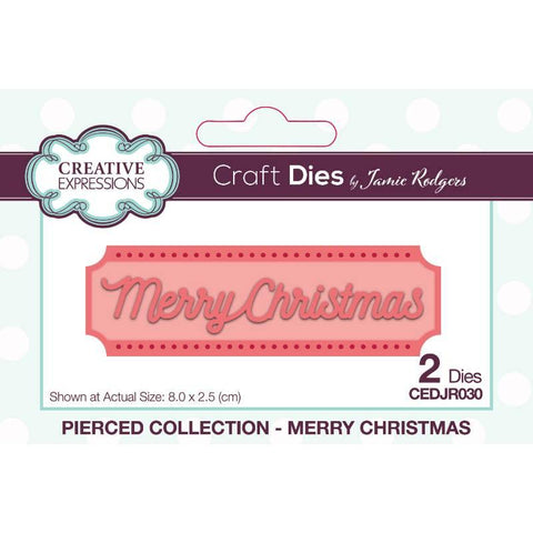 Merry Christmas Pierced Collection Die From Jamie Rodgers By Creative Expressions CEDJR030