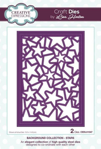 Stars Background Collection Die By Lisa Horton Creative Expressions CEDLH1047