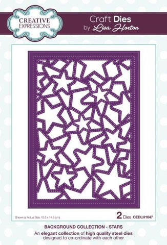 Stars Background Collection Die By Lisa Horton Creative Expressions CEDLH1047