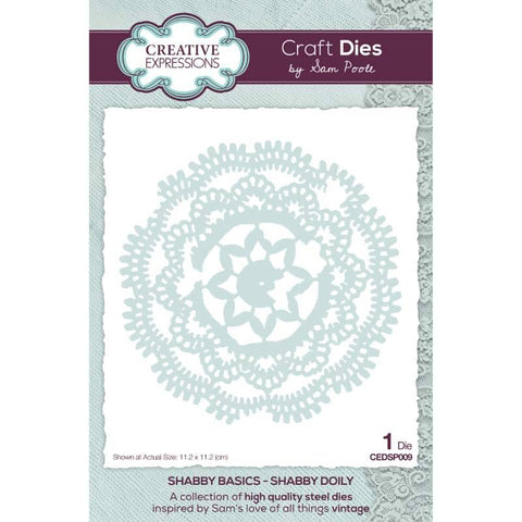Shabby Doily Shabby Basics Die By Sam Poole Creative Expressions CEDSP009