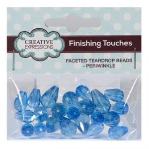 Faceted Teardrop Beads Periwinkle By Creative Expressions