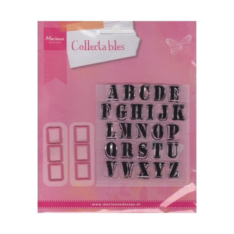 Alphabet Stamps and Dies Set Collectables By Marianne Designs COL1396