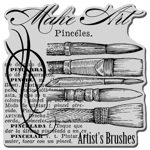 Artist Elements Cling Rubber Stamp By Stampendous CRW092