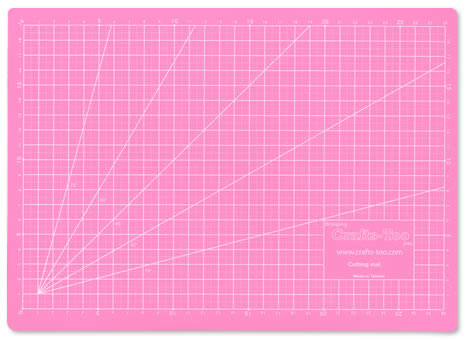 Pink & Black A3 Cutting Mat Self Healing Mat By Craft Too CTCMA3