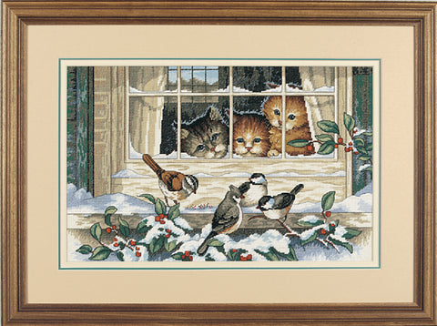 Three Birds Watchers Counted Cross Stitch Kit By Dimensions 3839