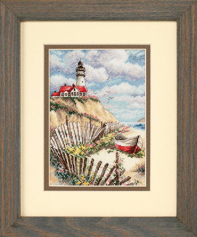 Cliffside Beacon The Gold Collection Counted Cross Stitch Kit By Dimensions 65021