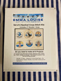 Neutical Cross Stitch Kits Set of 6 By Emma Louise Art Stitch Design
