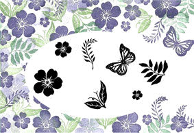 Emilys Garden Majestix Clear Peg Stamp Set By Card-io CDMAEM-01