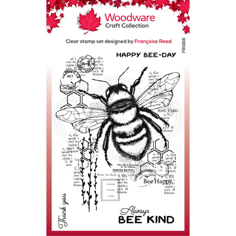 Bee Kind Stamp Set From Woodware By Francis Read For Creative Expressions FRS816