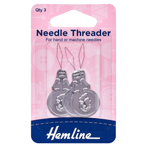Needle Threader Aluminium Qty 3 Hemline H232
