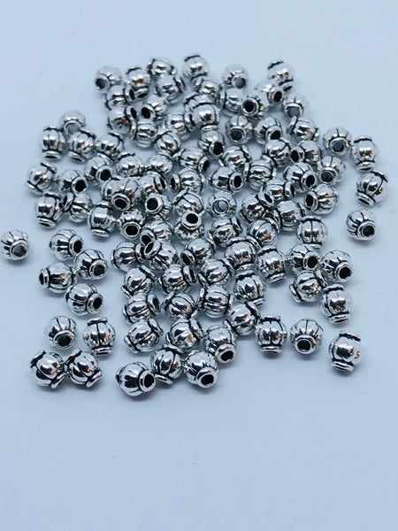 Silver spacer deals beads