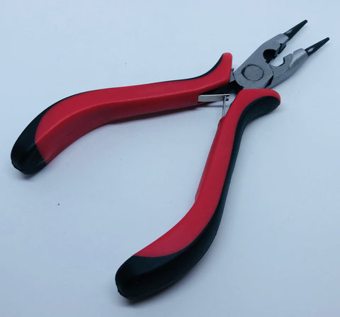 Round Nose Pliers, Wire Cutter Gunmetal Jewellery Making / Beading 130x65x18mm TRC329.