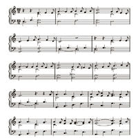 Sheet Music JGS111 Clear Magic Singles Woodware Craft Collection Acrylic Stamp Set