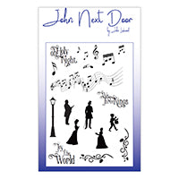 Christmas Music John Next Door Clear Stamp JND0021 By John Lockwood