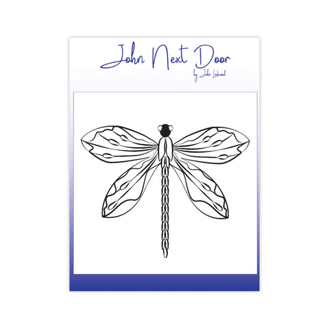 Delicate Dragonfly Stamp John Next Door By John Lockwood JND122B