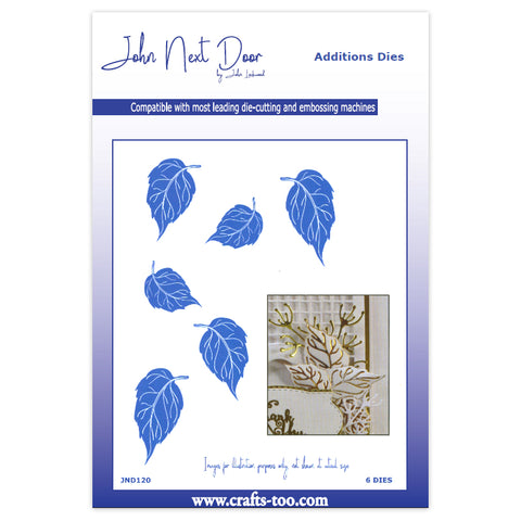 Foil Rose Leaves Die John Next Door Dies JND120