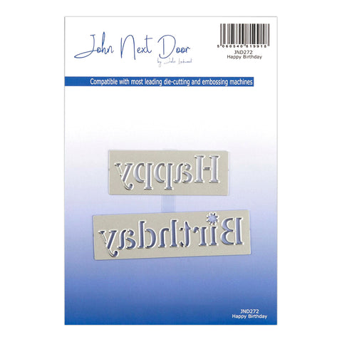 Happy Birthday John Next Door Stencil Collection Dies (2pcs) JND272