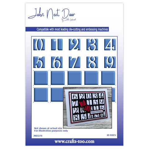 Regal Numbers John Next Door Additions Collection Dies (20pcs) JND274