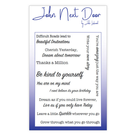 Inspiring Flag Sentiments John Next Door Clear Stamp By John Lockwood JND303