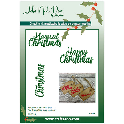 Happy Greeting Christmas John Next Door Christmas Collection 2022 Dies By John Lockwood JND316