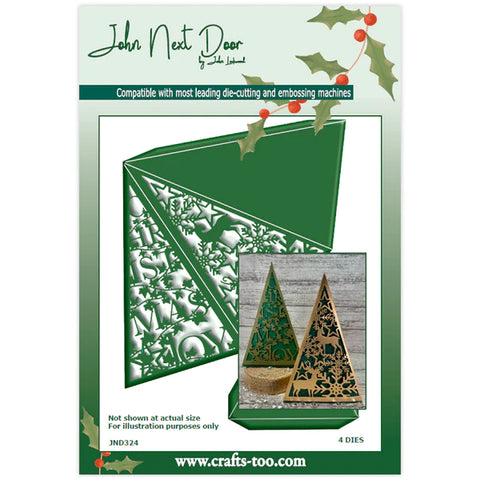 Lynn's Tree Tree't Box (4pcs) John Next Door Christmas Collection Dies By John Lockwood JND324