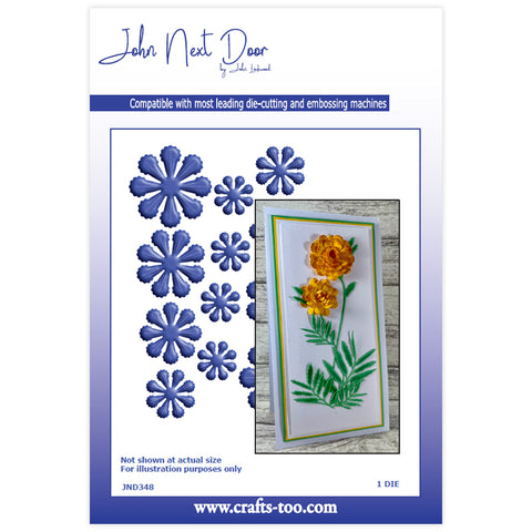 Marigold Flowers John Next Door Additions Dies By John Lockwood (1pcs) JND348