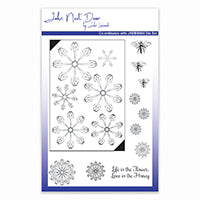 Bee Balm Flowers John Next Door Clear Stamp A5 Set By John Lockwood JND50012