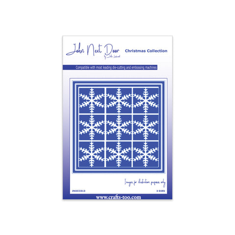 Snowflake Lattice John Next Door Christmas Dies (3pcs) JNDCC013