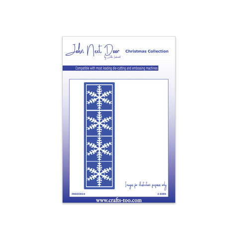 John Next Door Christmas Dies - Snowflake Panel (2pcs) JNDCC014