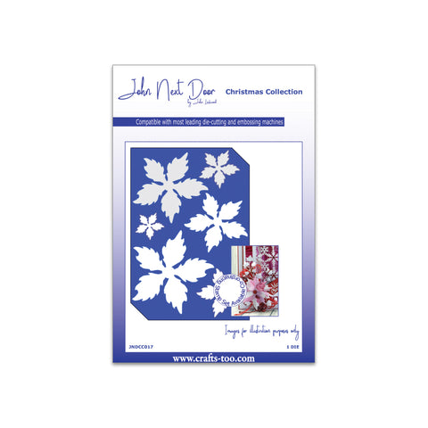 John Next Door Christmas Dies - Poinsettia JNDCC017