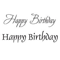 Happy Birthday 2 Font Happy Birthday Stamp Pack By Woodware JWS003