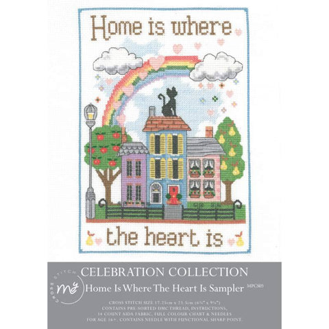 Home Is Where The Heart Is Sampler The Celebration Collection Counted Cross Stitch Kit By My Cross Stitch MPCS05