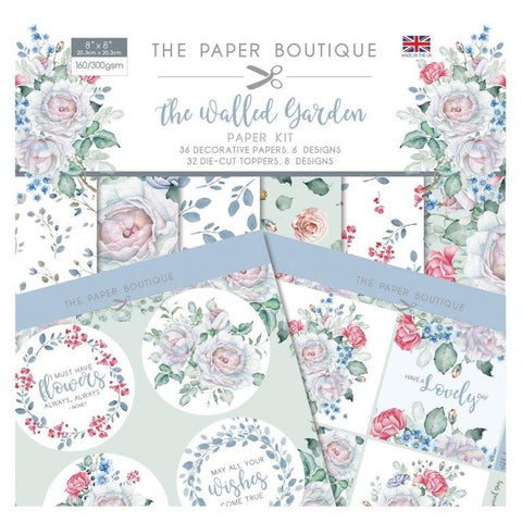 The Walled Garden Paper Kit 8x8 Pad 160/300gsm By The Paper Boutique PB1287