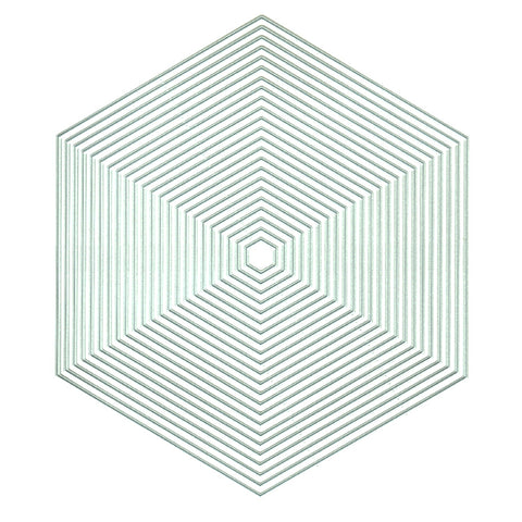 Hexagons Nesting Dies Large 23pcs. By Presscut from Crafts Too PCD212