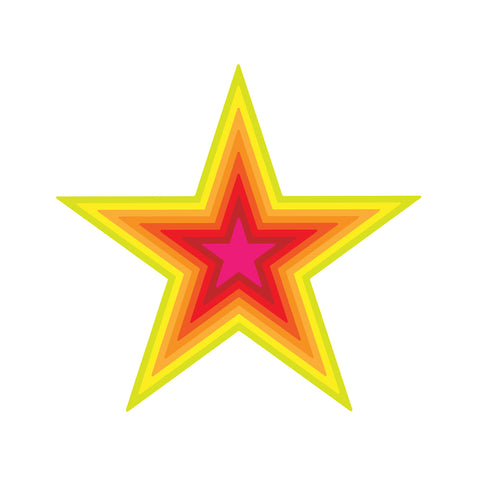 Small Stars Nesting Dies 18pcs Presscut from Crafts Too PCD235