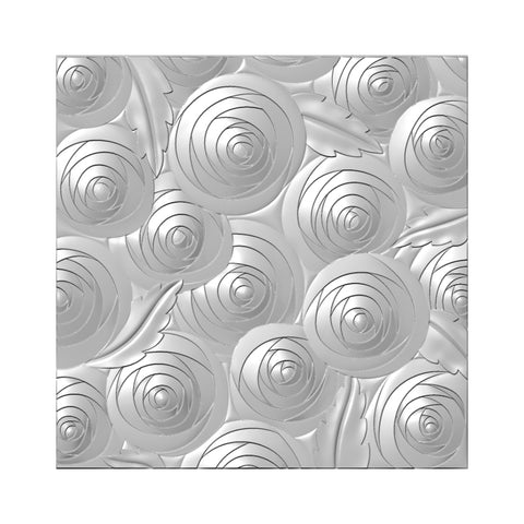 Spiral Flower 3D Embossing Folder 6x6 By Presscut Creative Expressions PCD306