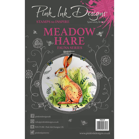 Meadow Hare Fauna Series 14 Stamps Set By Pink Ink Designs PI015