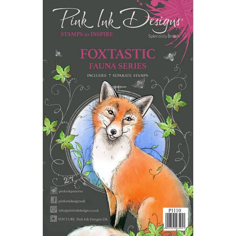 Foxtastic Fauna Series 7 Stamps Set By Pink Ink Designs PI110